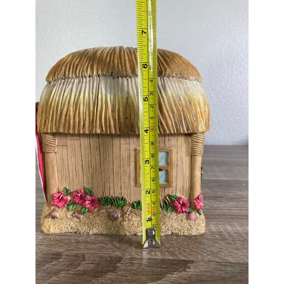 Tiki‎ Hut Tissue Box Cover Multicolor Tropical Floral Decor - Picture 6 of 10